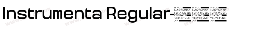 Instrumenta Regular字体转换